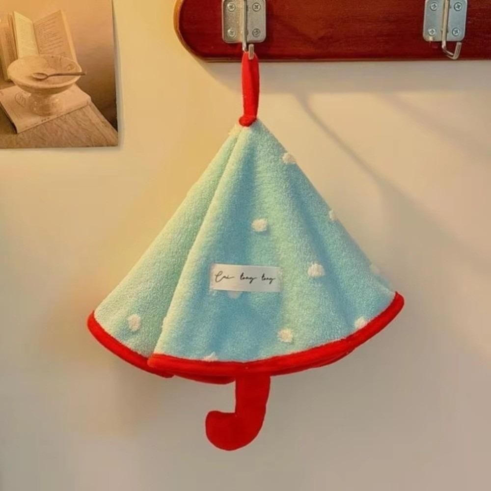 Thickened Coral Fleece Kitchen Handkerchief Multifunctional Bathroom Absorbent Towels синий