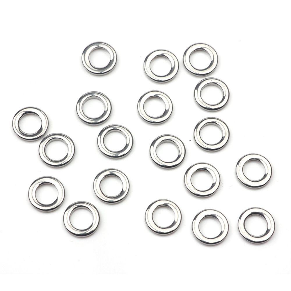 Steel Fishing Tackle Connecting Ring Tackle Connector Snap Split Rings Fishing Rings Lead Jigging