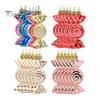 6Pcs Christmas Candy Pendants Hanging Decorations Lanyard Design Bright Color Xmas Tree Candy Ornaments