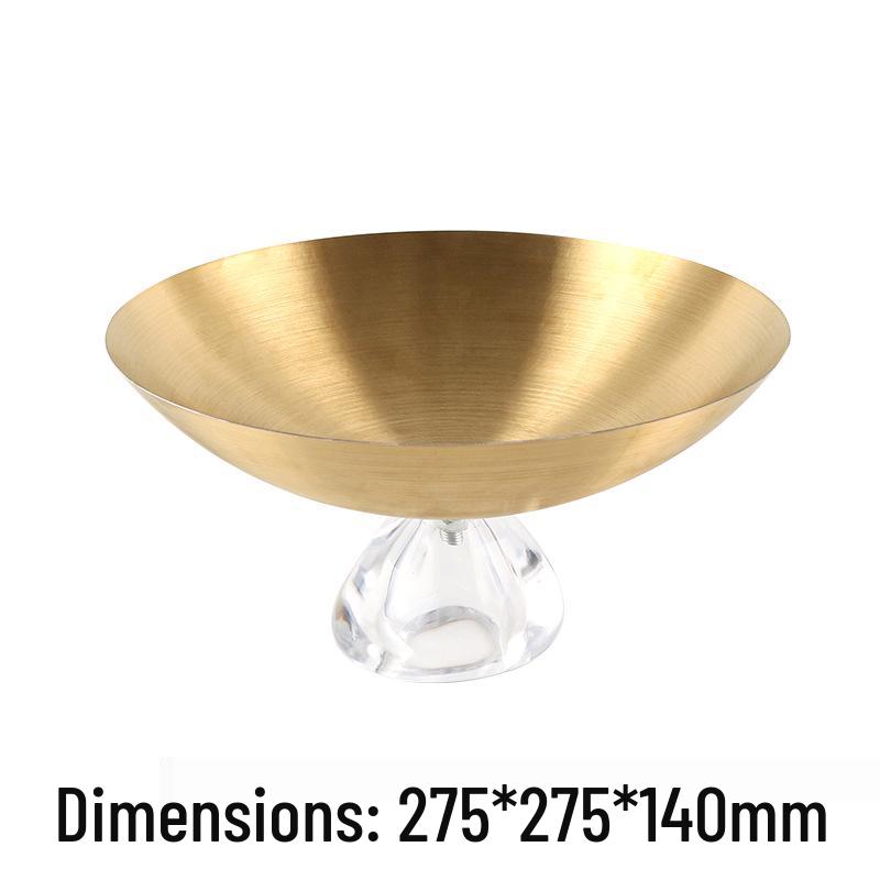 

Luxury Tall Glass Fruit Bowl for Living Room, Dining Table, or Coffee Table - Artistic Decoration and Snack Dish.