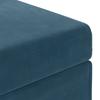 Stool Blue 81 X 41 X 40 Cm Velvet and Engineered Wood