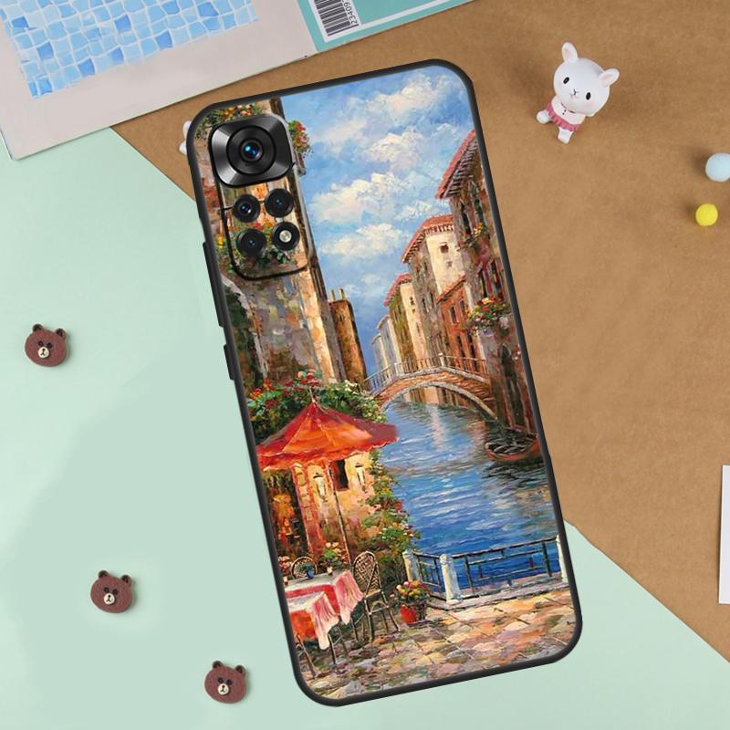 Travel italy Street Venice Case For Xiaomi Redmi Note 13 14 9 10 11 12 Pro 10S 11S 12S Cover For Redmi 13C 10C 12C 14C