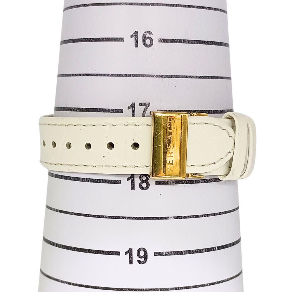 Used VERSACE Vanity Quartz Men's Watch Genuine / C1187
