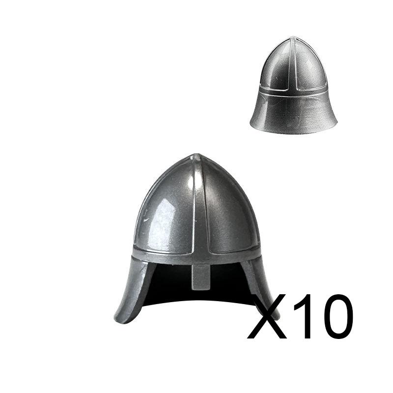 MOC Bausteine Mittelalter Ritter Soldat Actionfiguren Waffen Zubehör Schwert Speer Umhang Weste Helm Rüstung Geschenk Spielzeug Stein