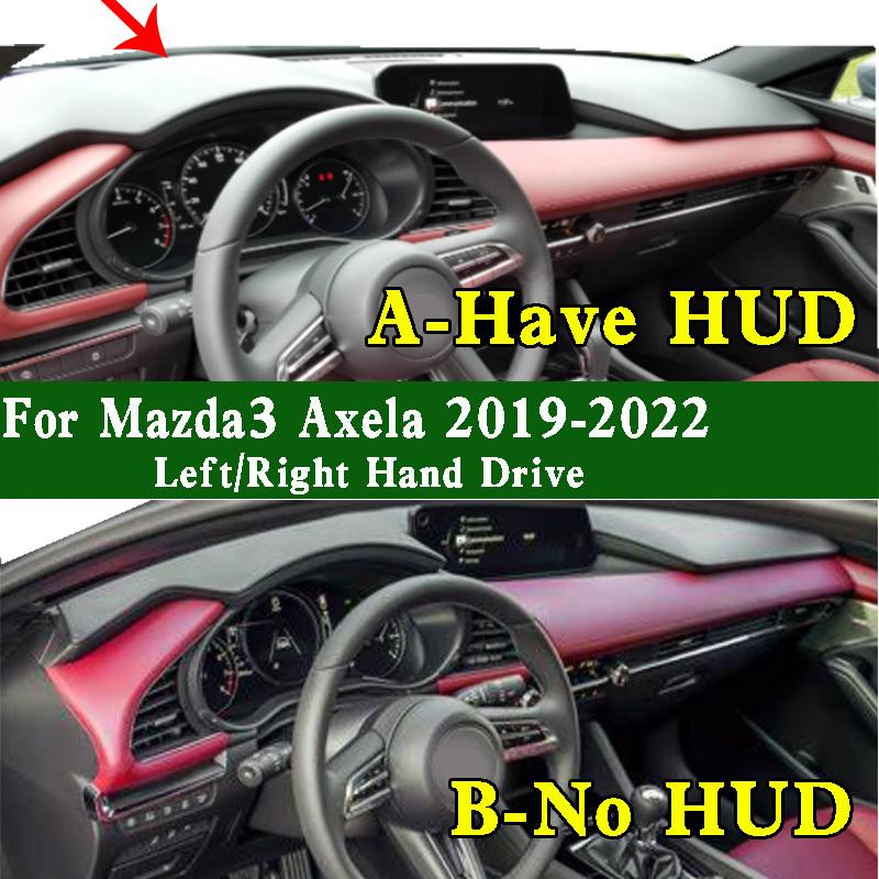 For Mazda3 Axela Rumor Premium - Dashmat Dashboard Cover Trument Panel Protective Pad Anti-Dirt Proof Dash Mat