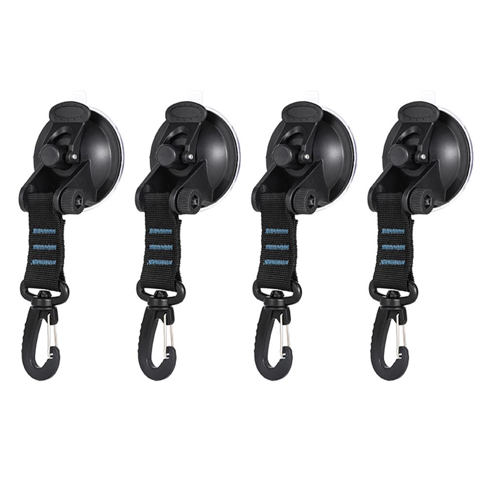 4pcs Outdoor Suction Cup Anchor Securing Hook Tie Down Camping Tarp As Car Side Awning Pool Tarps Tents Securing Hook Universal