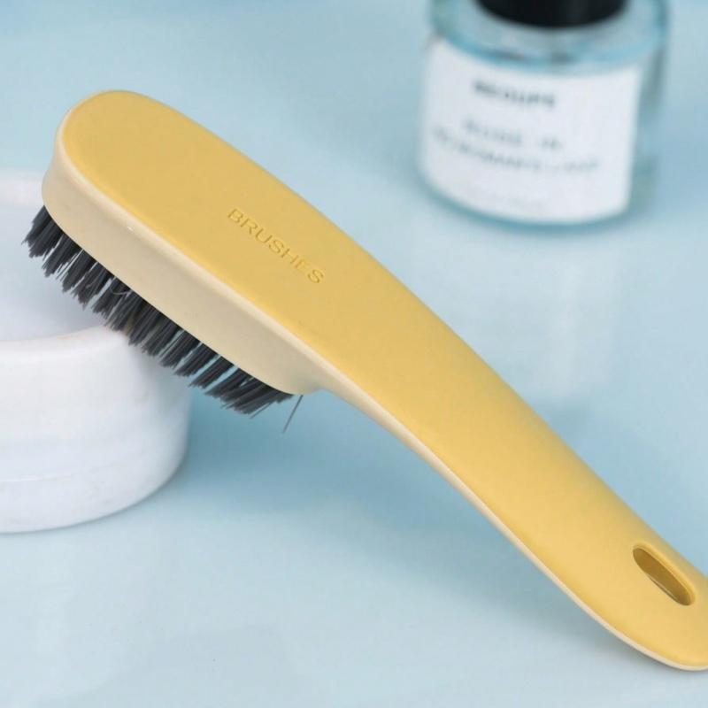 1pc household long handled shoe brush multifunctional brush shoe washing brush bathroom floor hard bristle cleaning brush