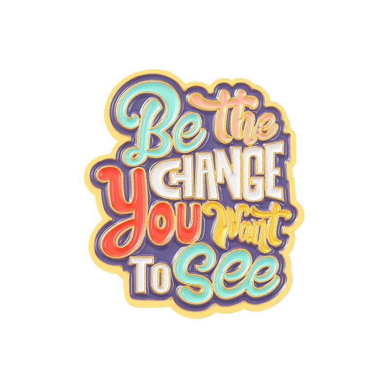 Colorful Geometric Alloy Brooch Pin For Men And Women Stylish Decorative Accessory