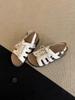 Spot version~ Summer new hollow lace-up Roman shoes for women to wear retro round head versatile platform beach sandals