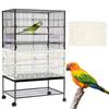 Adjustable Bird Cage Net Cover Birdcage Seed Feather Catcher Soft Skirt Guard Birdcage Nylon Mesh Netting for Round Square Cages
