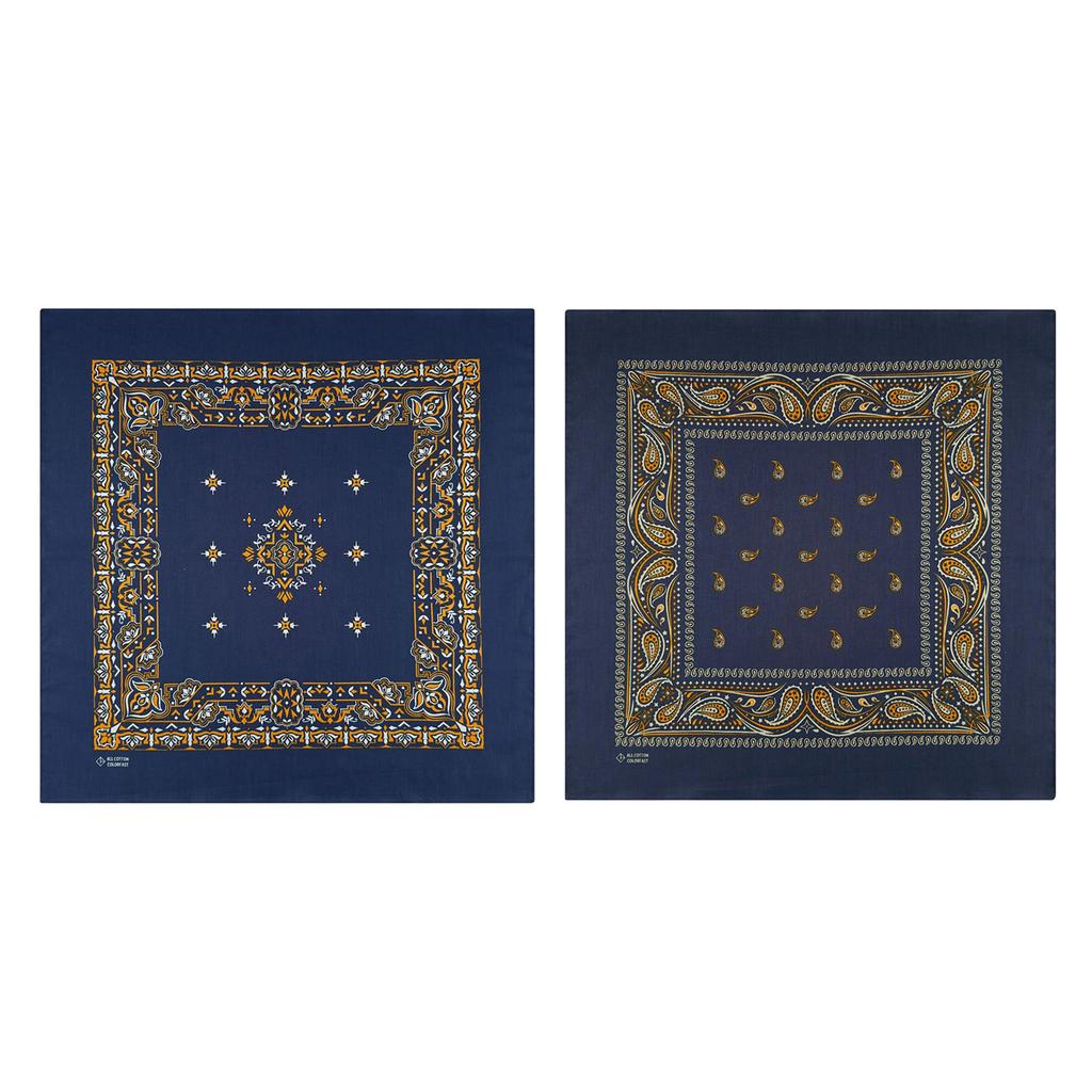 Unisex Party Cowboy Bandannas Fashion Neck Scarf Square Kerchief Hiphop Headwrap Breathable Dance Headwrap