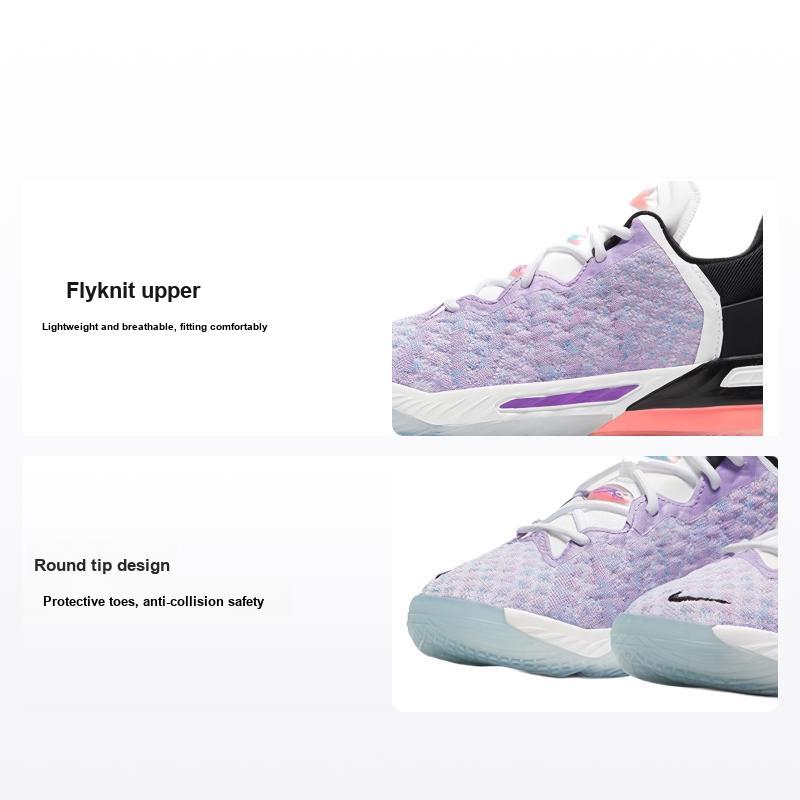 Детские кроссовки Nike LeBron 18 PS Graffiti, разноцветные, черные, хлор-синие, CT4710-900 28