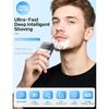 Electric Razor for Men, Foil Shaver, Mini Cordless Razor, IPX7 Waterproof Wet Dry Shaver, Type C Rechargeable, LED Display, Travel Lock, 100 Minute