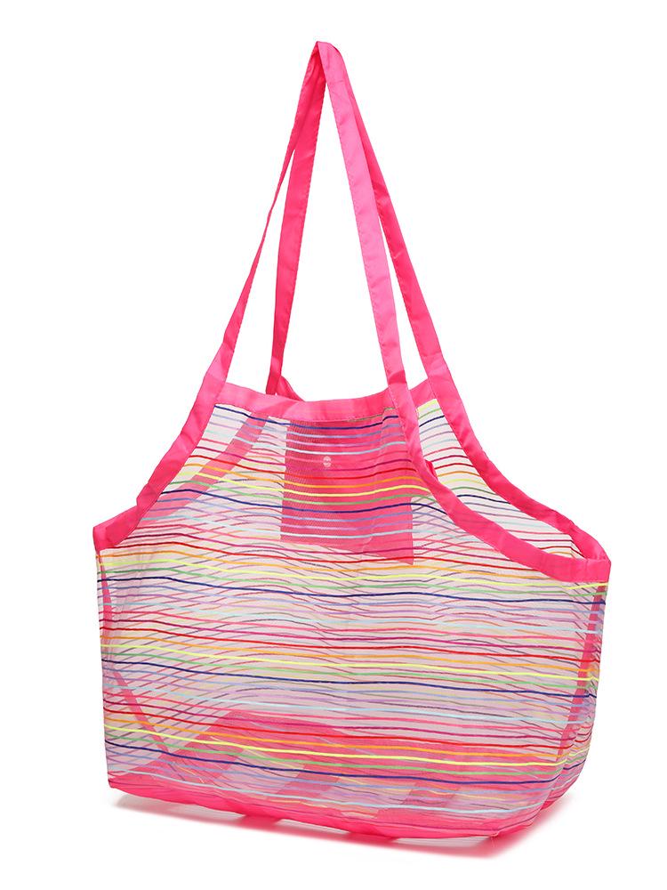 Kids' Extra Large Colorful Mesh Beach Toy Bag