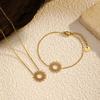 Europe and the United States Hot-selling Sunflower Series Niche Jewelry Accessories Fashion Necklace Bracelet K Series Light Luxury Women's Simple 