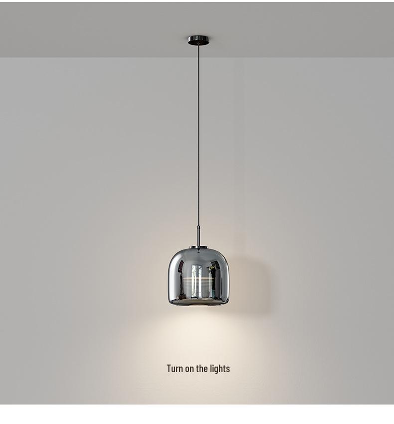 Minimalistische italienische Glas-Pendelleuchte für Nordic Style Bar, Arbeitszimmer oder Schlafzimmer