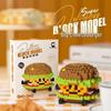 Compatible LEGO Burger & Fries 3D Micro Blocks - Kids' Avocado & Fruit Building Toy Gift