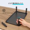 BONTEC Monitor Desktop Height Adjustment Width 20kg Load Holds 2 Black Stand, Stand, 3-Stage (100, 120, 140mm), 36.8cm, Capacity, Monitors,