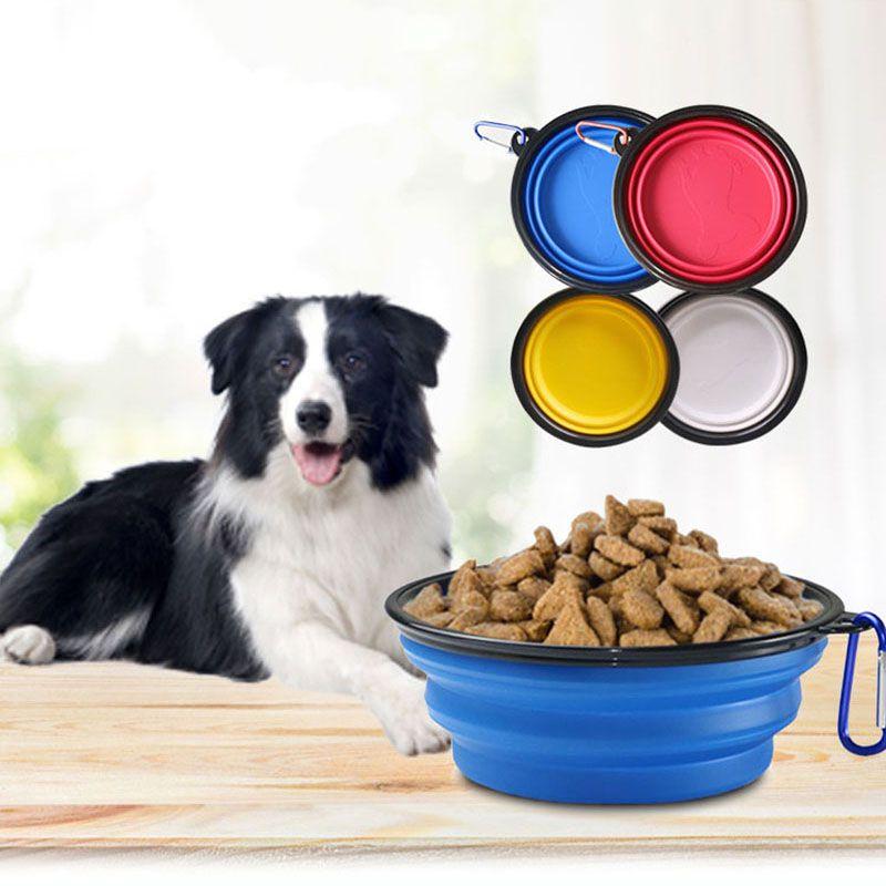 Portable Collapsible Pet Dog Bowl 350ml For Travel In Vibrant Colors For Food And Water
