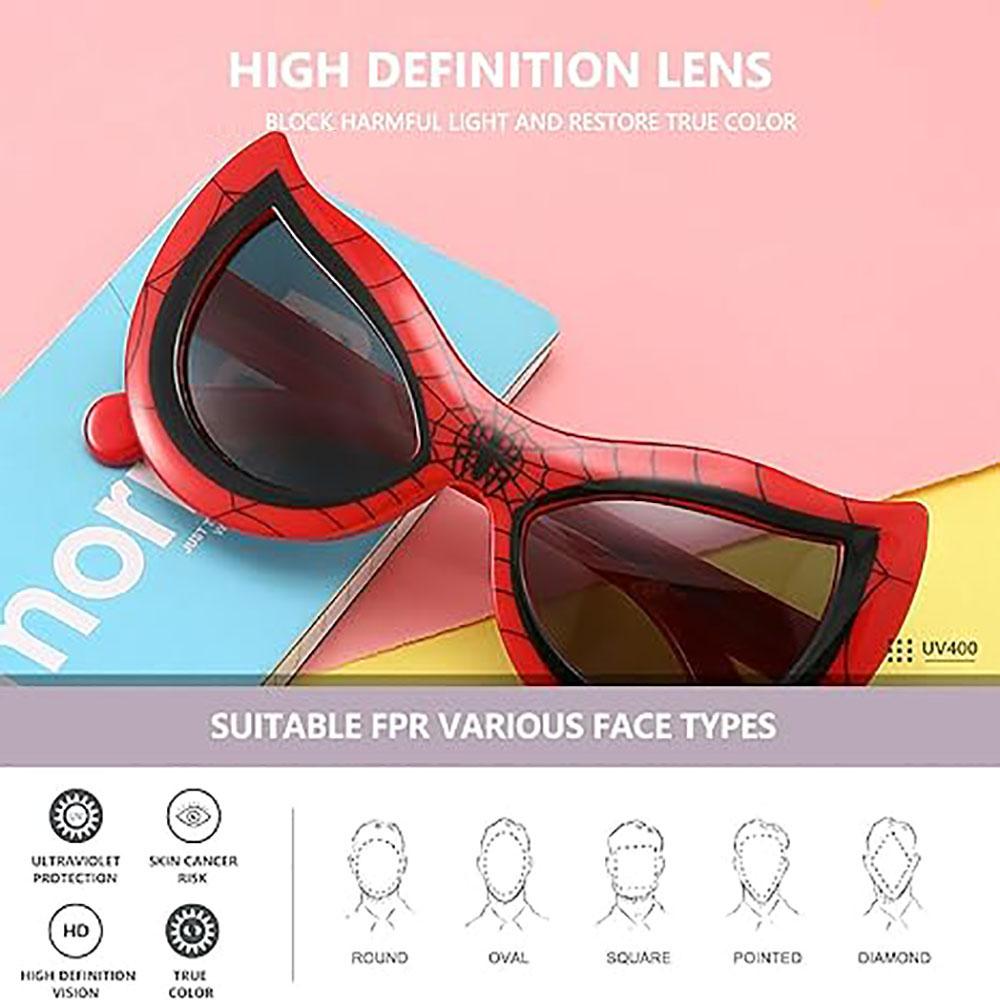 Červené dětské sluneční brýle s UV ochranou pro Spider-Mana