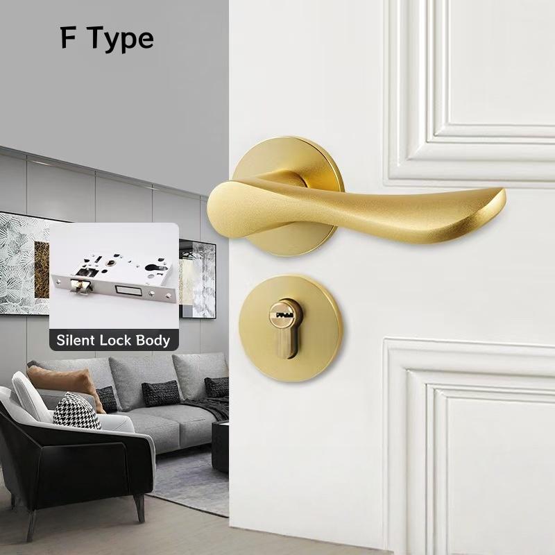 Competitive Price Privacy Door Knob Lock Easy Install Lever Door Lock Handles Set Replacement Kit With All Screws Installation
