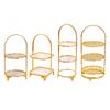 Iron Cake Stand Display Plate Decoration Luxury Display Tower Cupcake Stand for Tea Party Kitchen Dessert Cupcake Cookies