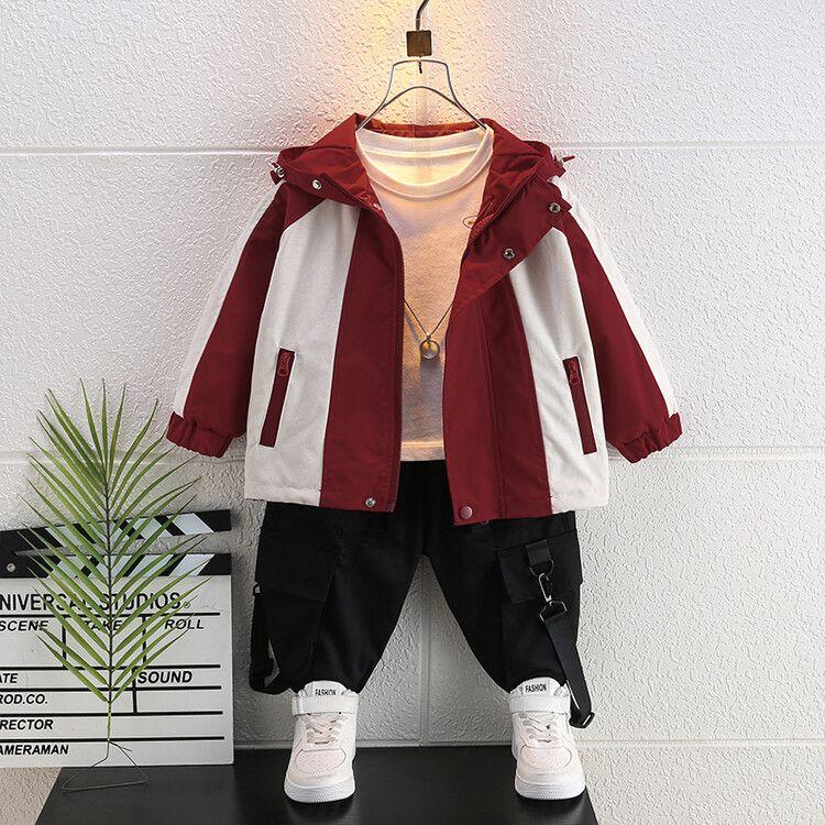 Modische Jacken für Jungen und Mädchen: Herbst/Winter Kinder Freizeit Zweifarbige Jacken