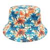 Cappello a Secchiello alla Moda con Stampa di Palme Cappelli da Pescatore per le Vacanze Cappello Panama Double Face Unisex da Esterno per la Spiaggia Nuovo