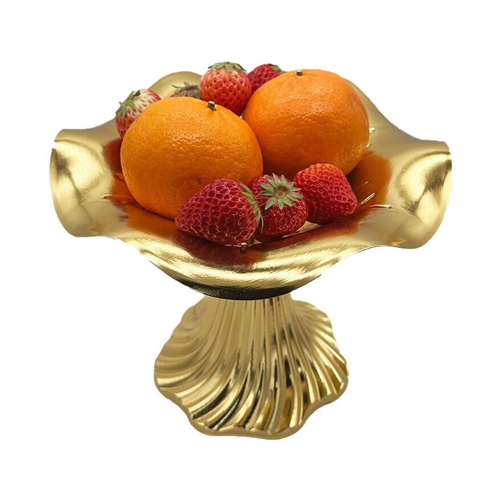 Candy Holder Tray Fruit Bowl Storage Baskets Stand Organization Alloy Snacks Basket for