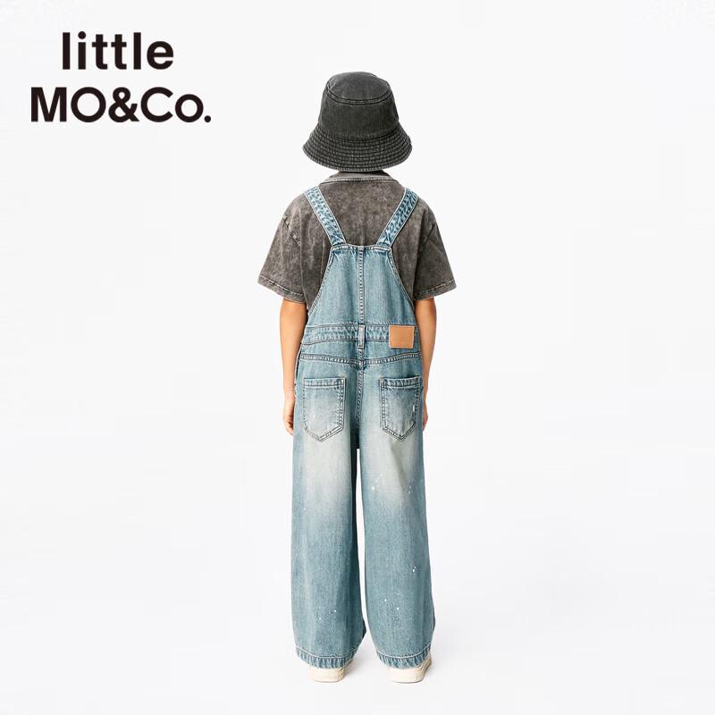 Little MO&Co. Kids' Lyocell Hemp Denim Overalls