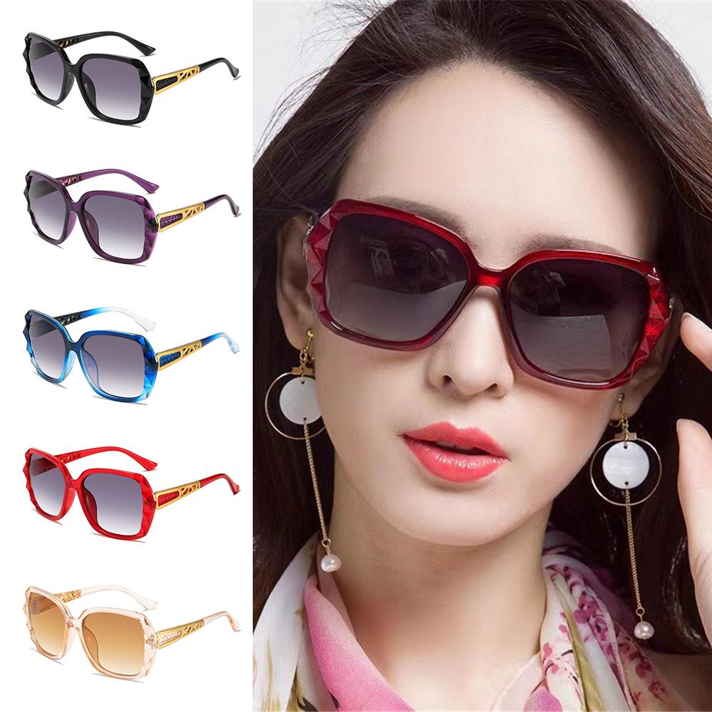 Metal Hollow Carved Design Temples Oversized Sunglasses Beach/Travel/Streetwear Classic Fashion Gray Lens Sun Glasses