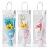 20/40pc Clear Flower Tote Bag Bouquet Bag Tote Set - Clear Pvc Gift Bag for Bouquets, Perfect for Florists, Weddings and Holiday