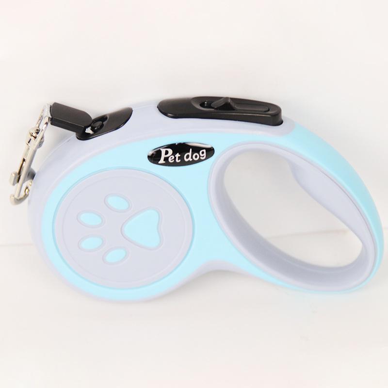 One-Button Retractable Shock-Absorbing Dog Leash for Safe Outings