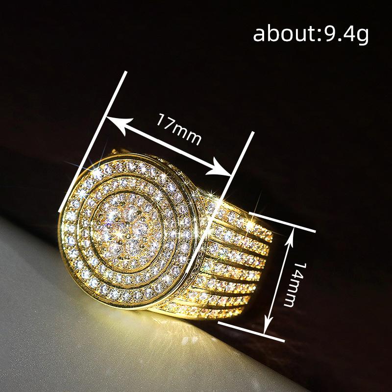 Shiny And Shiny Ring Female, High Luxury Heavy Industry Elegant And Extravagant Style, Personalized Chic Exquisite Jewelry