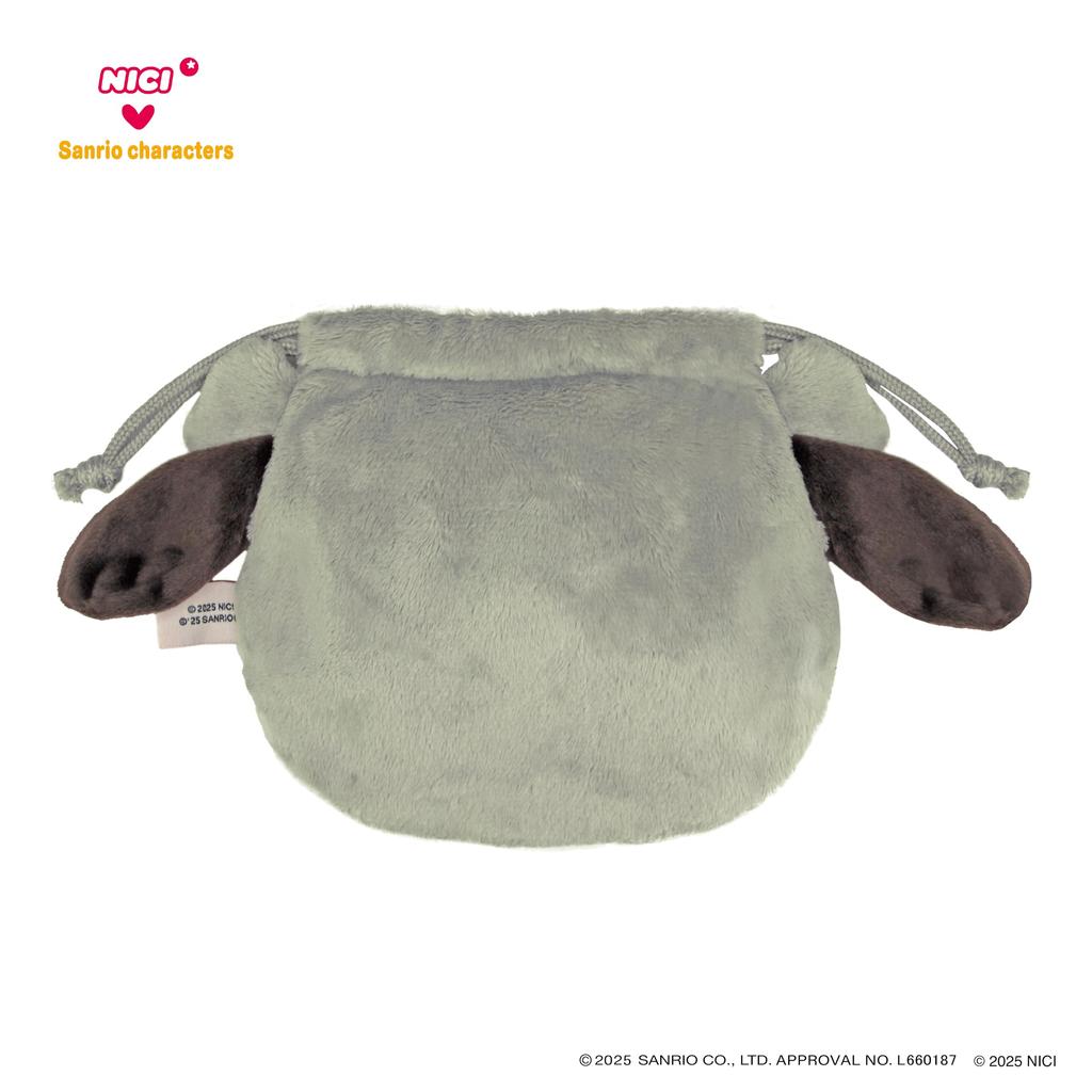 NICI x Sanrio Characters Figure Face Pouch Pochacco x Schnauzer