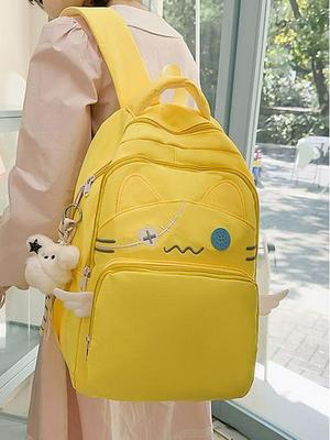 2025 Versatile Cartoon Backpack for Women and Students - Large Capacity for Middle, High, and Elementary School