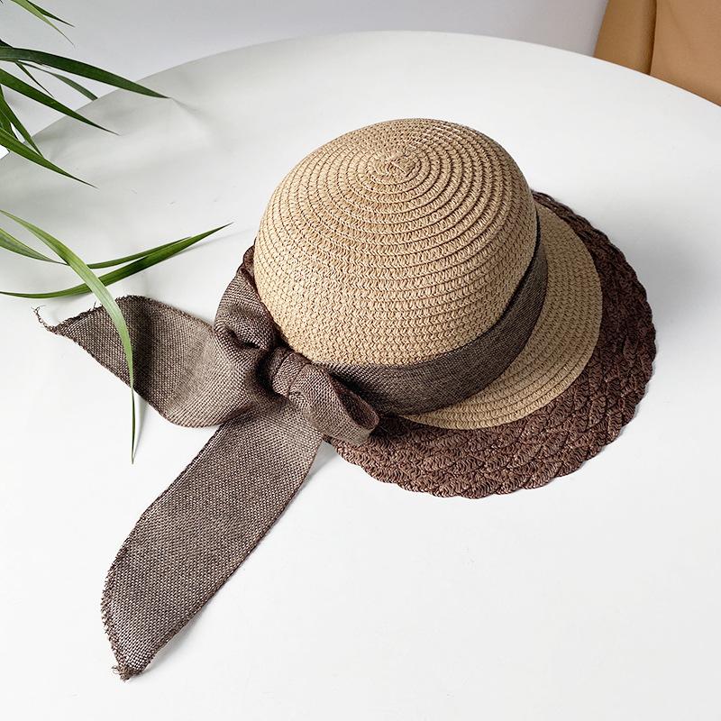 Versatile Style Hat Straw Woven Exquisite Brim Womens Hatscaps Sunshade