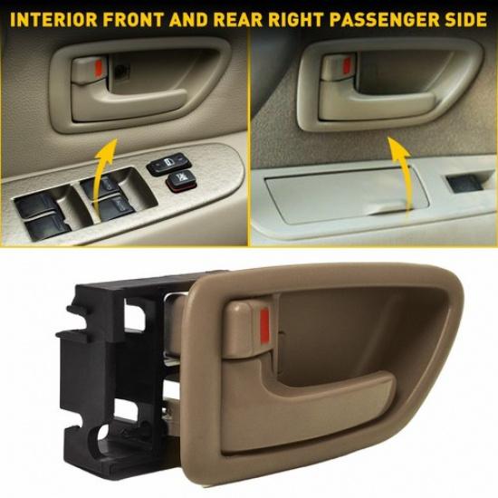 Left Ide Interior Door Handle Front Rear For Toyota 2001-2007 Gray Sequoia