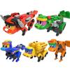 5 IN 1 Gogo Dino Explorer Deformation Robot Car Toy Action Figures Transformation Engineering Car Dinosaur Toys for Child Gift