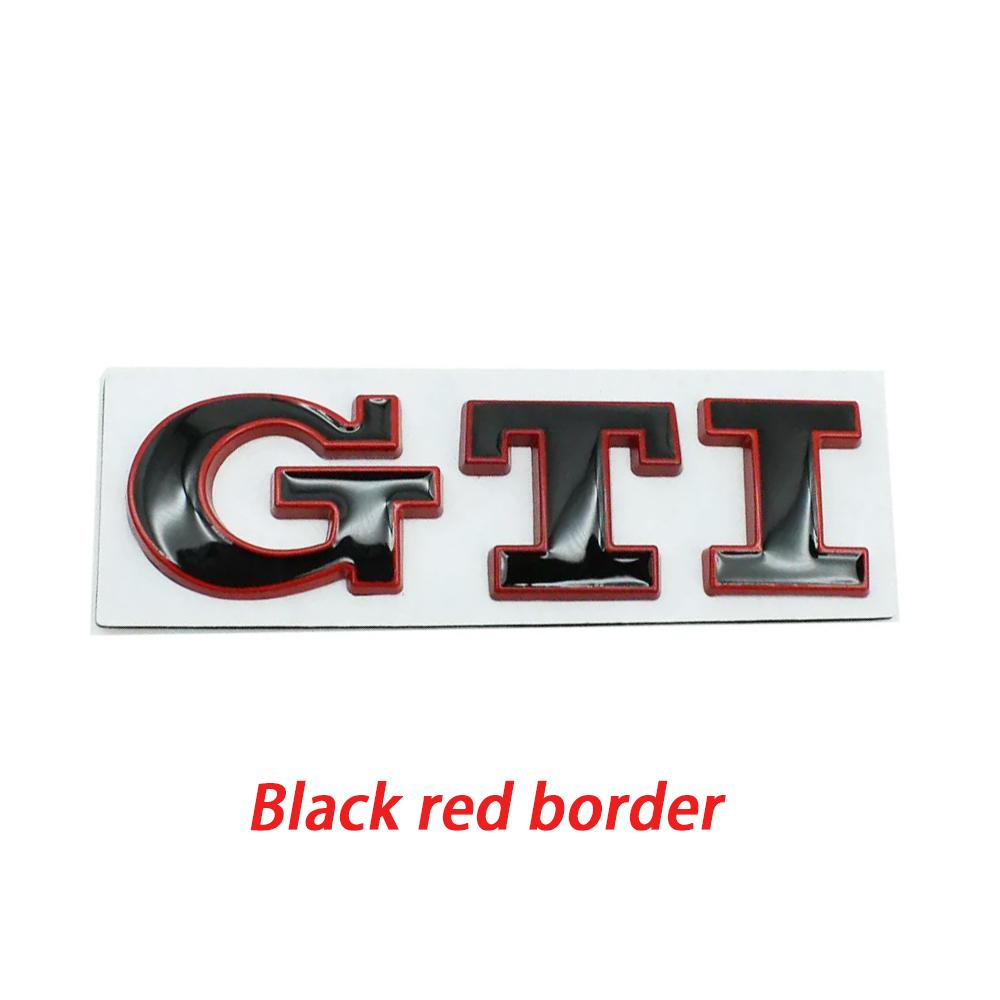 Cpbtj9 1 peça Emblema de Metal 3D GTI Emblema Frontal da Grelha do Carro Adesivo do Porta-malas Traseiro Para VW Polo Golf 5 Mk5 MK6 Jetta Tiguan Passat