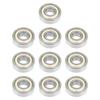 10Pcs 6000zz Metal Sealed Deep Groove Steel Ball Bearing 10x26x8mm