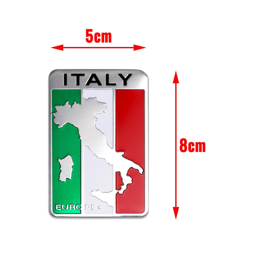 YYCE3 1pc 3D Aluminum Badge Car Body Decor Sticker For Alfa Romeo motorsport Mali Giulietta GT 159 147 156 Mito Giulia F1 Stelvio