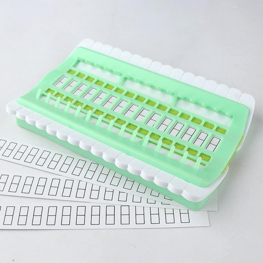30-Slot Cross Stitch Thread Organizer - Pastel Color Floss Bobbin Winder for Embroidery Storage