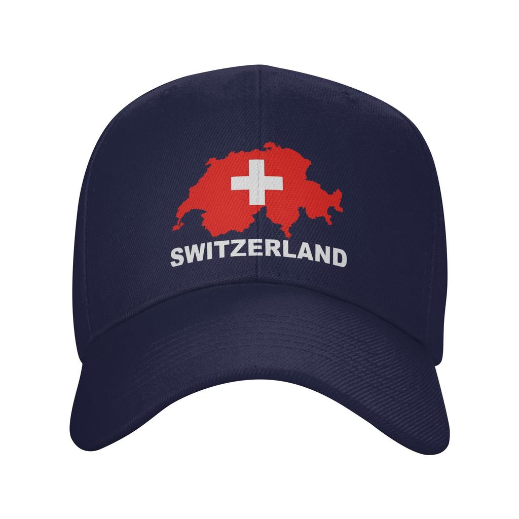 Zomer Zwitserland Vlag Baseballpet Hardlopen Hippie yk Schattig Ontwerp Zon Hip Hop Petten FeUnisex Unisex Ademende Baseballpetten