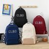 School Bag for Girls In Junior High School, Letter Color Matching, Large-capacity Backpack for Junior High School Students