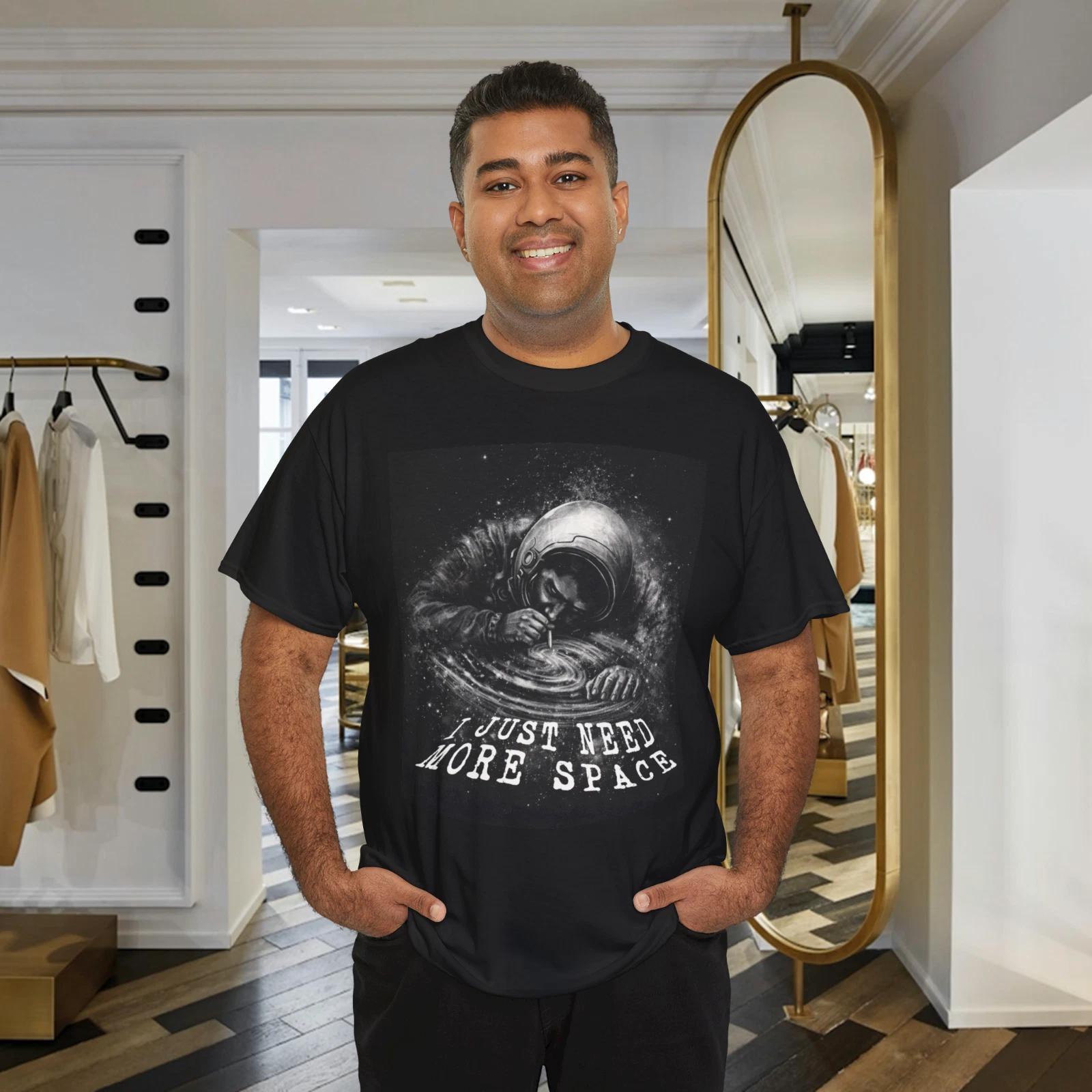 Astronaut Space T-Shirt I Just Need More Space Galaxy Graphic Tee S
