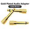 5/20/100PCS 6.3mm1/4" Mono Male Plug To 3.5mm Female Headphone Jack Audio Adapter Home Connectors Adapter Microphone