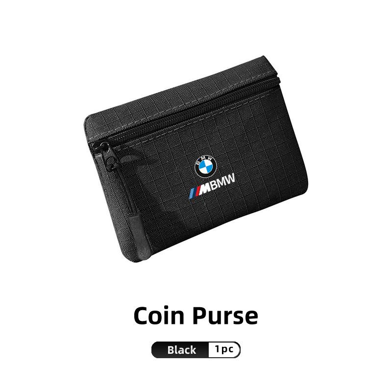 Portable Car Coin Purse Bank Card Storage Bag Key Stowing Holder Accenssories For BMW E46 E90 E60 F10 E39 F30 E36 E87 E90 E30 BI9