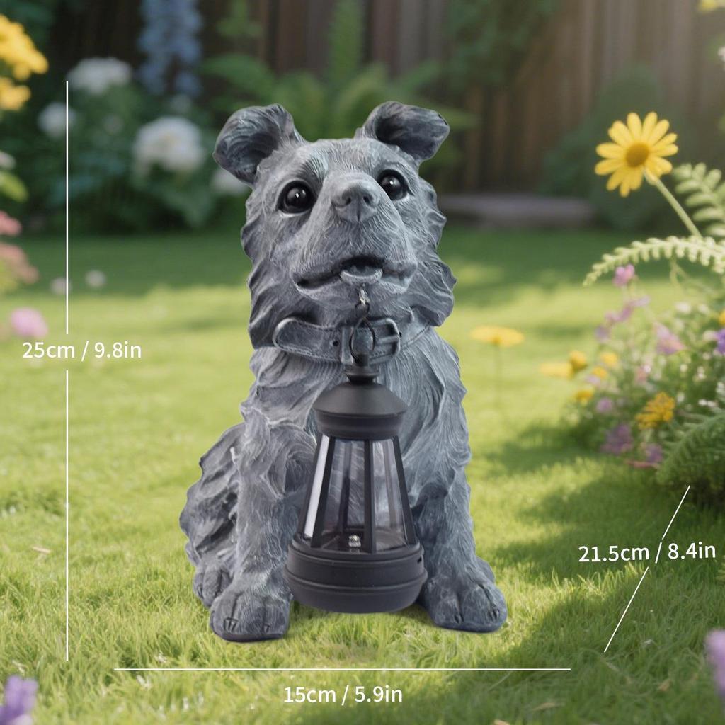 Solar Elf Garden Light: Outdoor Resin Ornament for Villas