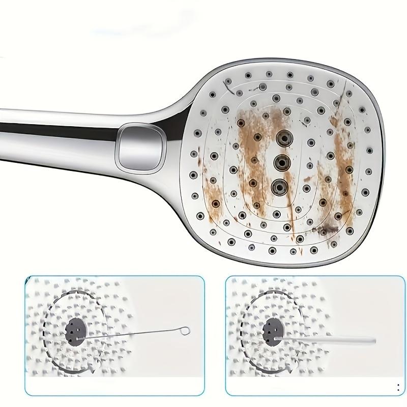 1 Box Portable Shower Head Hole Cleaning Brush, Mini Nozzle Unclogging Tool, Reusable Deep Cleaning Needle Brush for Bathroom Kitchen Faucet